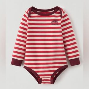 Roots. Baby’s First Bodysuit. 6-12 Months. Jam Red.